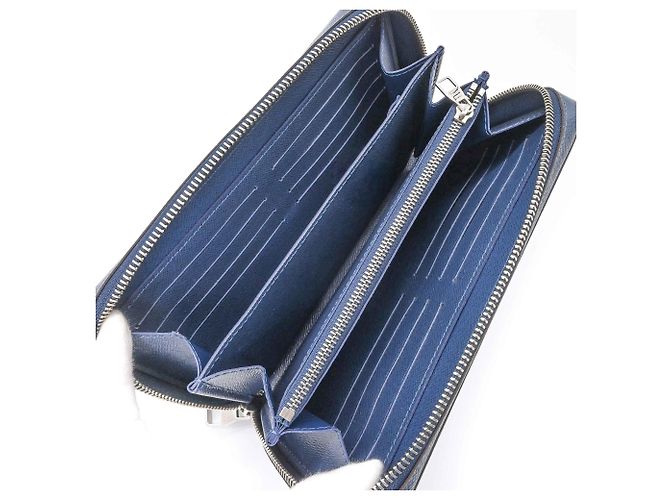 Zippy Louis Vuitton Taiga Long Wallet Navy blue - view 10