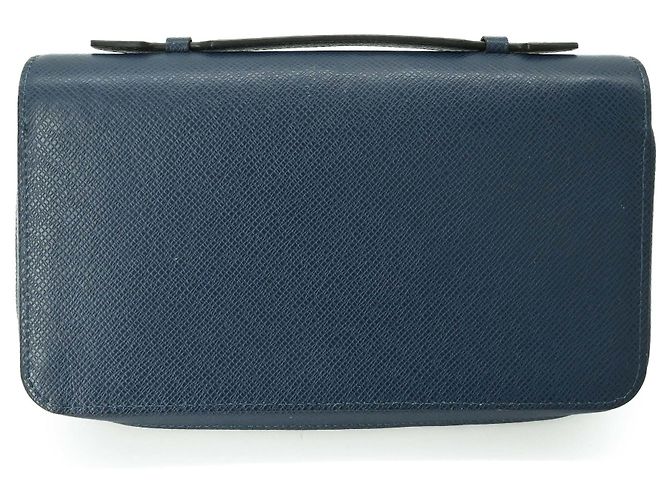 Zippy Louis Vuitton Taiga Long Wallet Navy blue - view 4