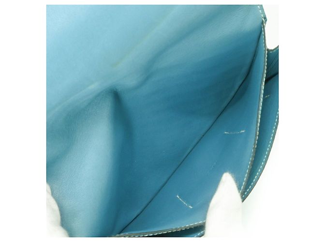 Cartera Larga Dogon Duo GM de Hermès en Jean Azul - vista 10