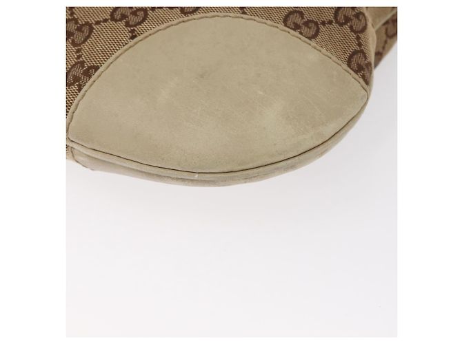 Borsa a Spalla Gucci GG Canvas Web Sherry Line Beige Oro 257065 Auth 160488 D'oro - vista 15