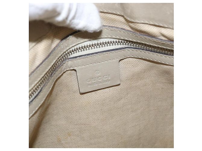 Borsa a Spalla Gucci GG Canvas Web Sherry Line Beige Oro 257065 Auth 160488 D'oro - vista 19