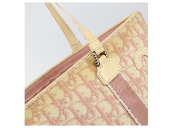 Christian Dior Trotter Canvas Tote Bag PVC Rosa Silber Authentisch hk3319 - Ansicht 10