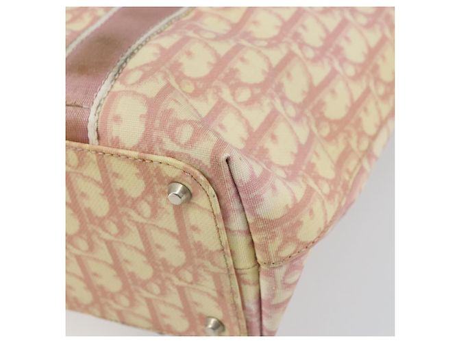 Christian Dior Trotter Canvas Tote Bag PVC Rosa Silber Authentisch hk3319 - Ansicht 15