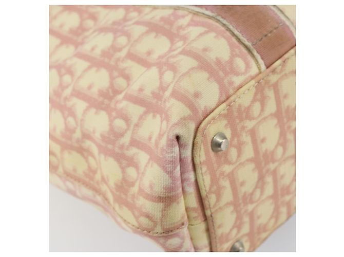 Christian Dior Trotter Canvas Tote Bag PVC Rosa Silber Authentisch hk3319 - Ansicht 16
