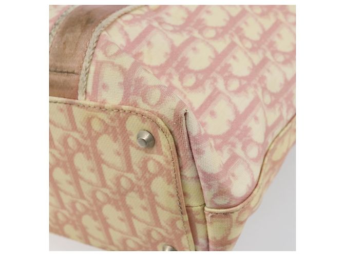 Christian Dior Trotter Canvas Tote Bag PVC Rosa Silber Authentisch hk3319 - Ansicht 17