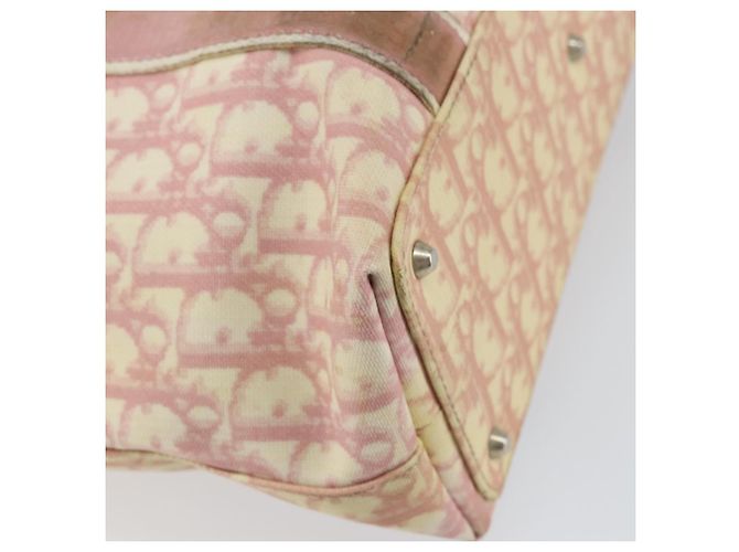 Christian Dior Trotter Canvas Tote Bag PVC Rosa Silber Authentisch hk3319 - Ansicht 18