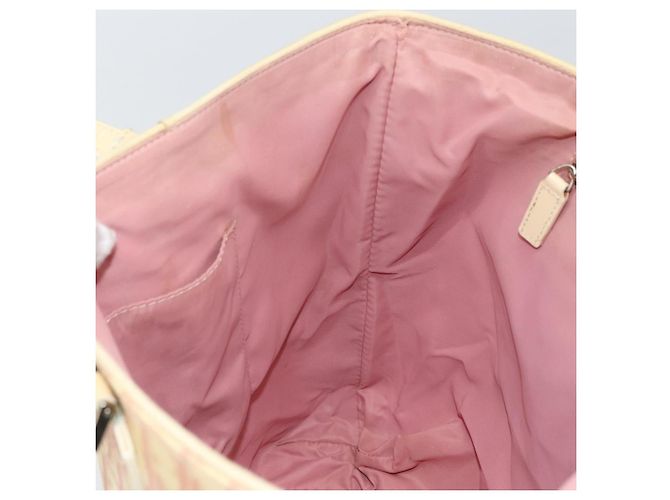 Christian Dior Trotter Canvas Tote Bag PVC Rosa Silber Authentisch hk3319 - Ansicht 21