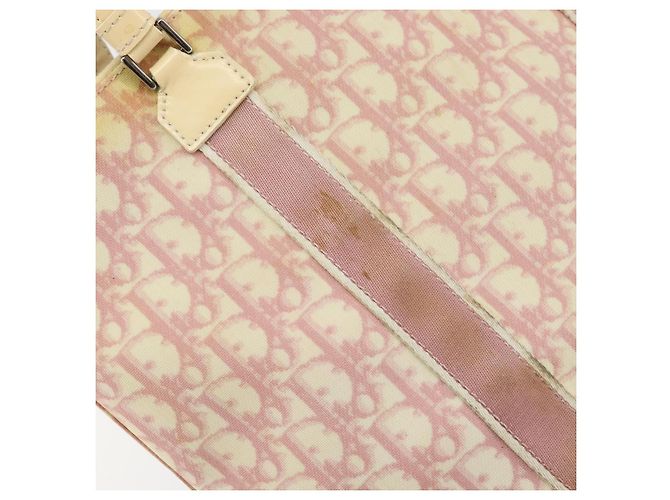 Christian Dior Trotter Canvas Tote Bag PVC Rosa Silber Authentisch hk3319 - Ansicht 9