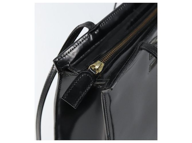Salvatore Ferragamo Tote Bag Emaille Schwarz Auth 161124 - vista 10