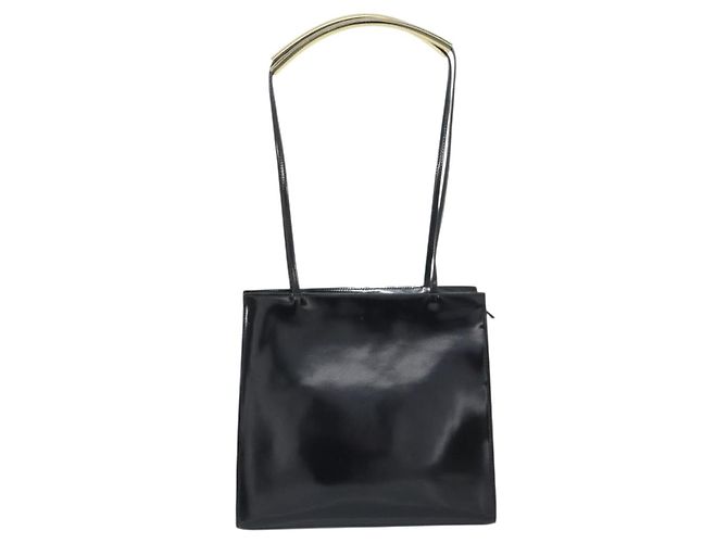 Salvatore Ferragamo Tote Bag Emaille Schwarz Auth 161124 - vista 2