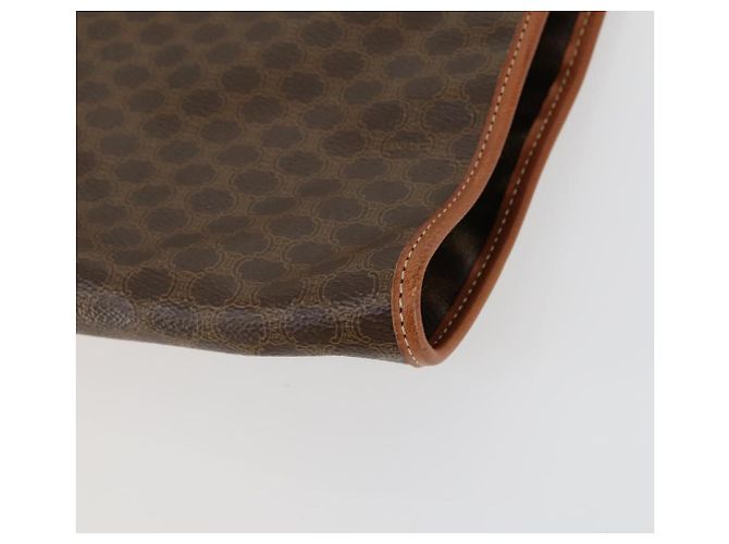 Céline Funda para prendas de lona Macadam CELINE en cuero PVC marrón Auth gh1467 Castaño - vista 15