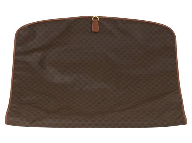 Céline Funda para prendas de lona Macadam CELINE en cuero PVC marrón Auth gh1467 Castaño - vista 2