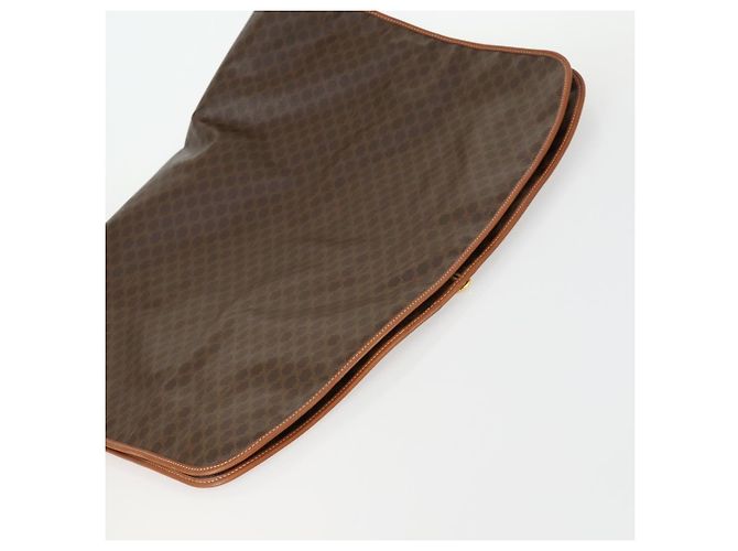 Céline Funda para prendas de lona Macadam CELINE en cuero PVC marrón Auth gh1467 Castaño - vista 5