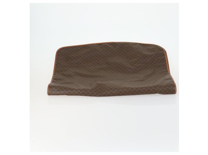 Céline Funda para prendas de lona Macadam CELINE en cuero PVC marrón Auth gh1467 Castaño - vista 6