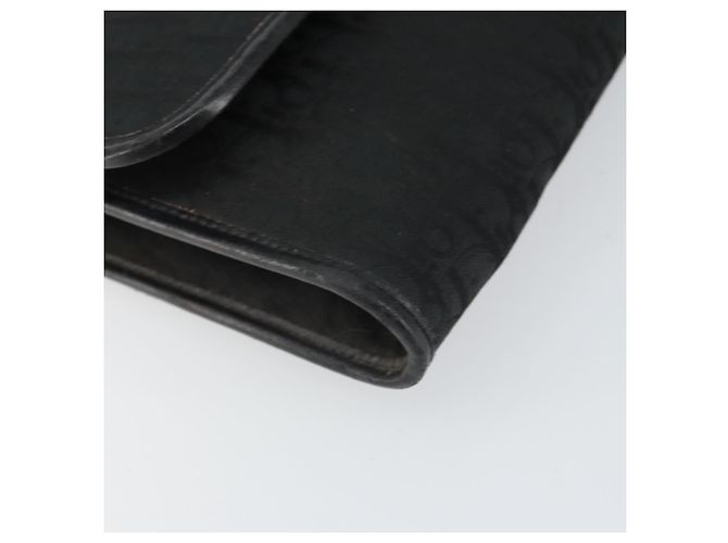 Borsa a spalla in tela Trotter Christian Dior nera e oro Auth 160947 Nero D'oro - vista 14