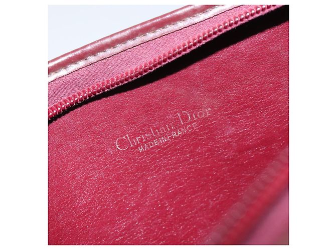 Borsa a Spalla in Tela Trotter Christian Dior Rossa Oro Auth 160953 Rosso D'oro - vista 11