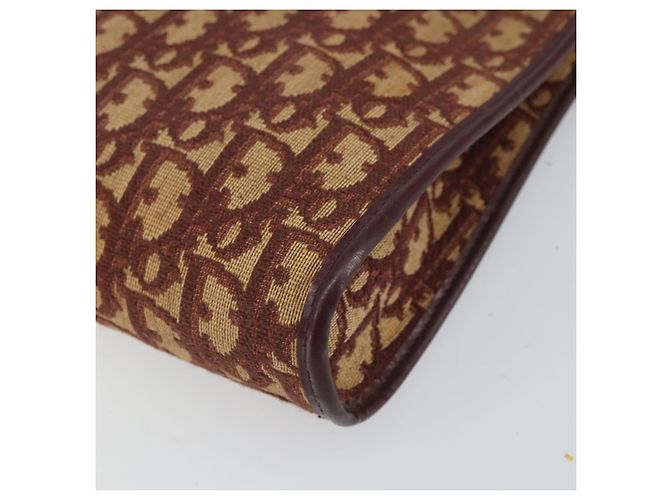 Borsa a Spalla in Tela Trotter Christian Dior Rossa Oro Auth 160953 Rosso D'oro - vista 9