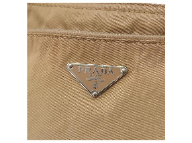Borsa a Spalla PRADA Nylon Beige Argento Autentica 160510 - vista 17