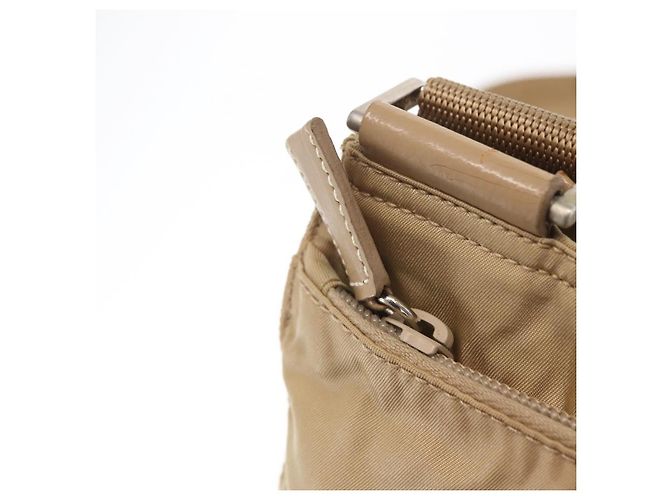 Borsa a Spalla PRADA Nylon Beige Argento Autentica 160510 - vista 18
