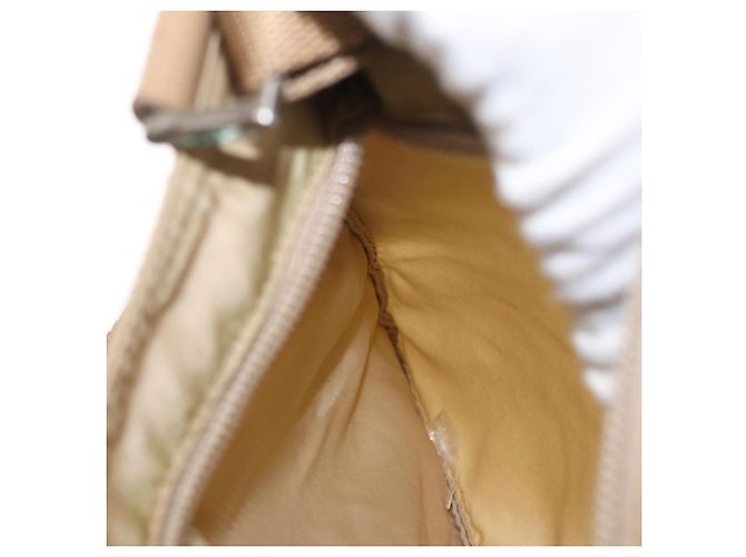 Borsa a Spalla PRADA Nylon Beige Argento Autentica 160510 - vista 21