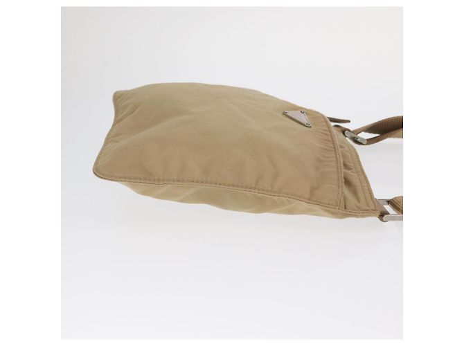 Borsa a Spalla PRADA Nylon Beige Argento Autentica 160510 - vista 3