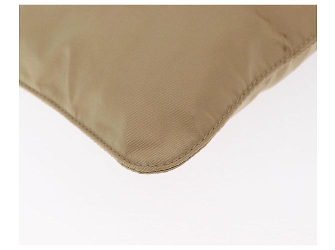 Borsa a Spalla PRADA Nylon Beige Argento Autentica 160510 - vista 9