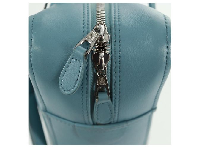 Balenciaga Borsa a mano Triangle S in pelle 2 in 1 blu chiaro argento 476975 Auth 161230 - vista 10