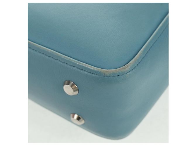 Balenciaga Borsa a mano Triangle S in pelle 2 in 1 blu chiaro argento 476975 Auth 161230 - vista 16
