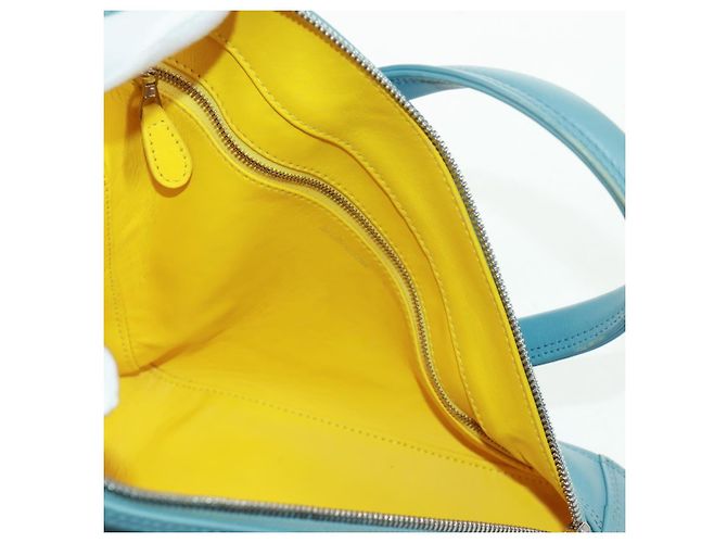 Balenciaga Borsa a mano Triangle S in pelle 2 in 1 blu chiaro argento 476975 Auth 161230 - vista 19