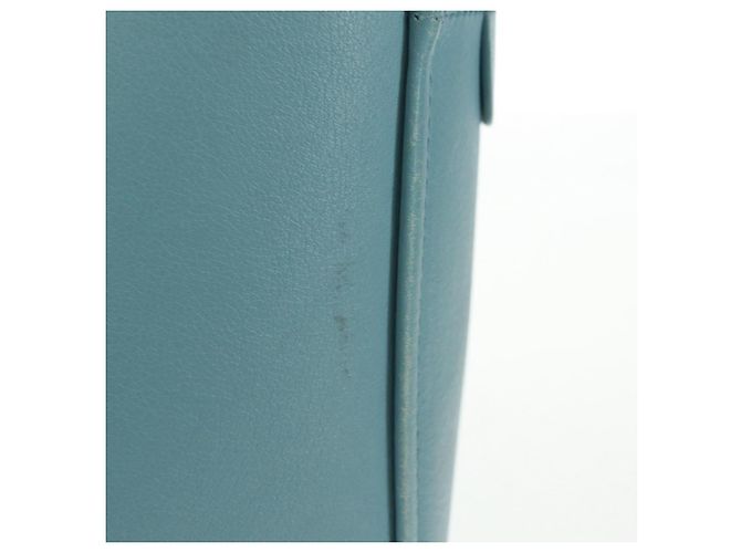 Balenciaga Borsa a mano Triangle S in pelle 2 in 1 blu chiaro argento 476975 Auth 161230 - vista 3