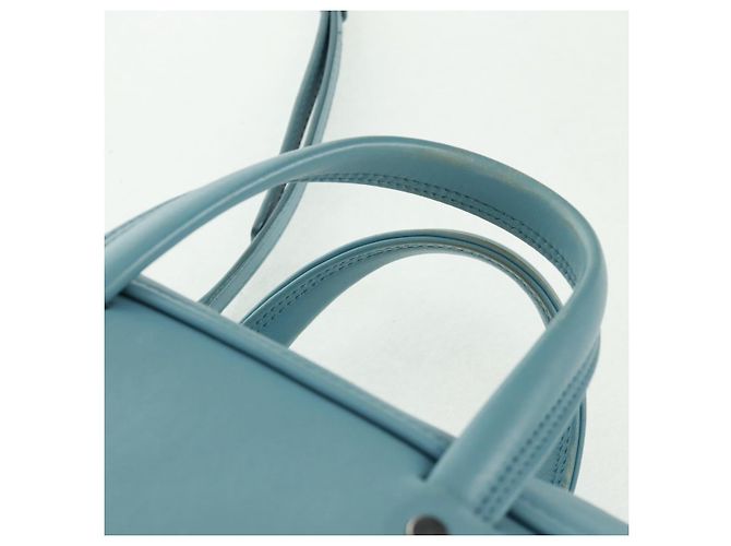 Balenciaga Borsa a mano Triangle S in pelle 2 in 1 blu chiaro argento 476975 Auth 161230 - vista 8