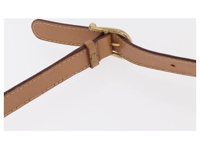 Céline Borsa a Spalla in Tela Macadam CELINE in Pelle PVC Marrone Oro Auth 161505 D'oro - vista 8