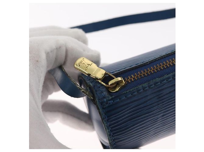 LOUIS VUITTON Epi Soufflot Tasche Blau LV Auth 158625 - Ansicht 10