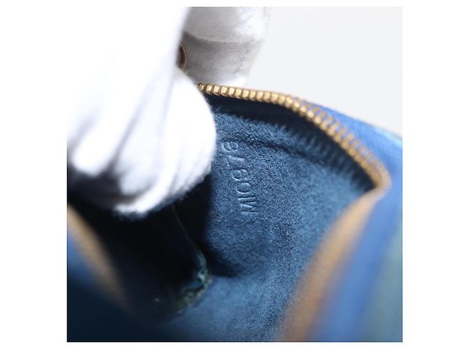 LOUIS VUITTON Epi Soufflot Tasche Blau LV Auth 158625 - Ansicht 12