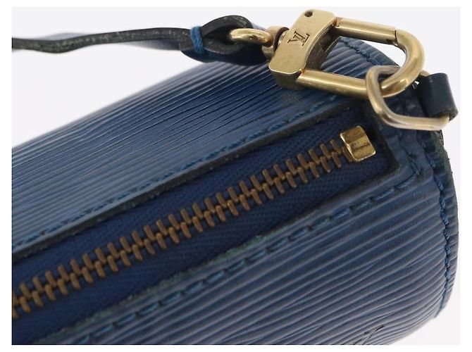 LOUIS VUITTON Epi Soufflot Tasche Blau LV Auth 158625 - Ansicht 9