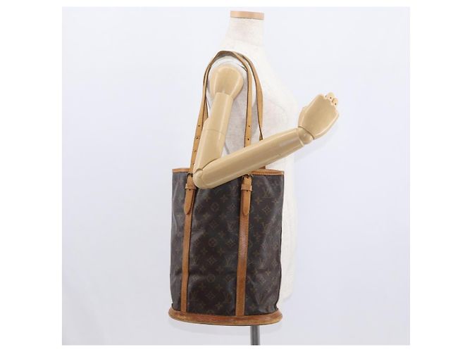 LOUIS VUITTON Borsa a Spalla Monogram Bucket GM M42236 LV Auth hk3283 Monogramma - vista 23