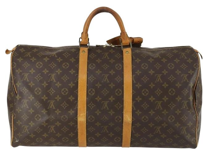 LOUIS VUITTON Borsa Boston Monogram Keepall 55 M41424 LV Auth 159392 Monogramma - vista 2