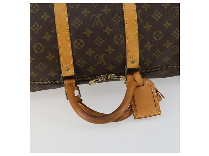 LOUIS VUITTON Borsa Boston Monogram Keepall 55 M41424 LV Auth 159392 Monogramma - vista 7