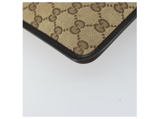 Borsa a Spalla GG Canvas Gucci Beige Argento 019 0348 Auth 161082 - vista 14