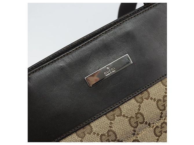 Borsa a Spalla GG Canvas Gucci Beige Argento 019 0348 Auth 161082 - vista 17