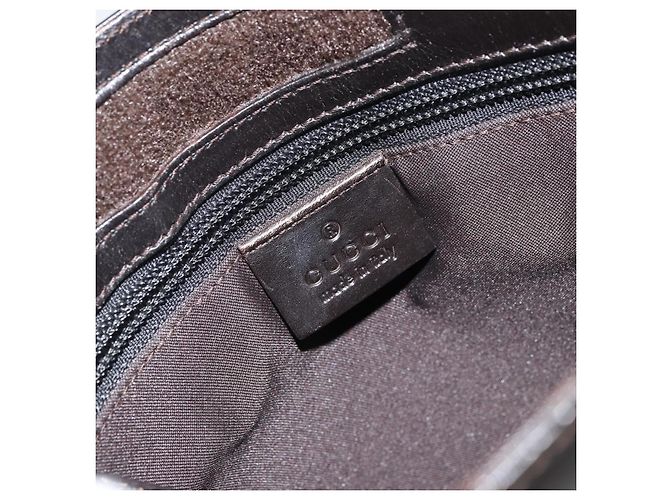 Borsa a Spalla GG Canvas Gucci Beige Argento 019 0348 Auth 161082 - vista 18