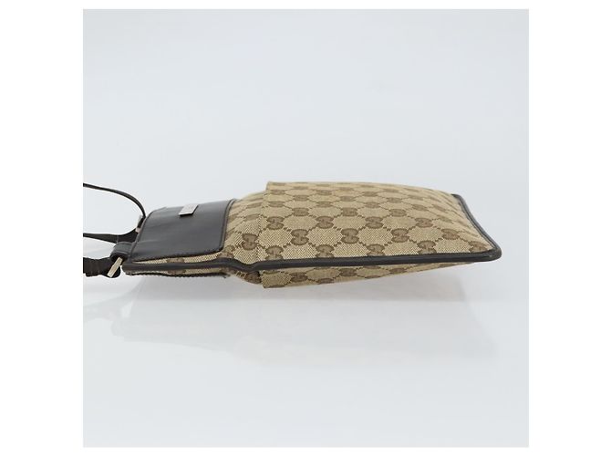Borsa a Spalla GG Canvas Gucci Beige Argento 019 0348 Auth 161082 - vista 4