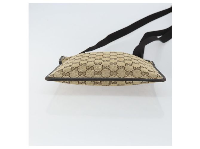 Borsa a Spalla GG Canvas Gucci Beige Argento 019 0348 Auth 161082 - vista 5