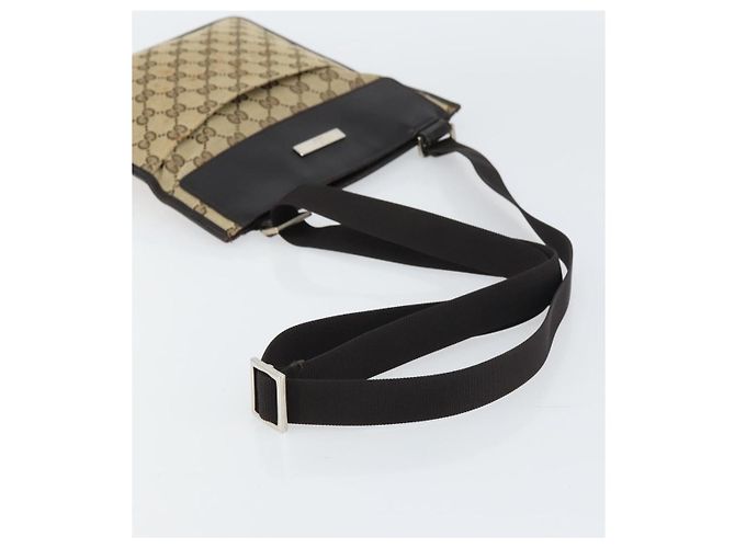 Borsa a Spalla GG Canvas Gucci Beige Argento 019 0348 Auth 161082 - vista 7