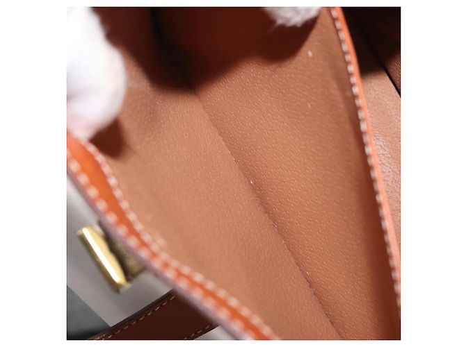 Céline Borsa a Spalla in Tela Macadam CELINE in Pelle PVC Marrone Oro Auth 161521 D'oro - vista 22