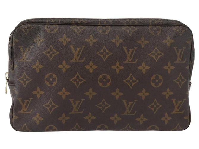 LOUIS VUITTON Monogram Trousse Toilette 28 Bolsa Clutch M47522 LV Auth 161479 Monograma - vista 13