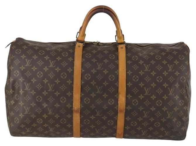 LOUIS VUITTON Borsa Boston Monogram Keepall 60 M41422 Auth LV am10373 Monogramma - vista 13