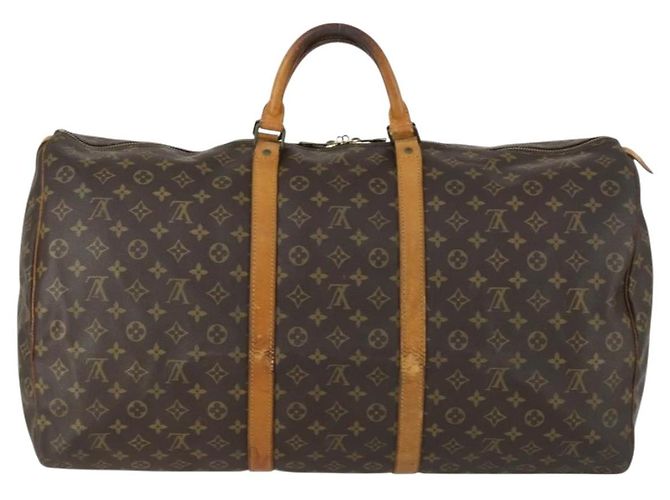 LOUIS VUITTON Borsa Boston Monogram Keepall 60 M41422 Auth LV am10373 Monogramma - vista 2