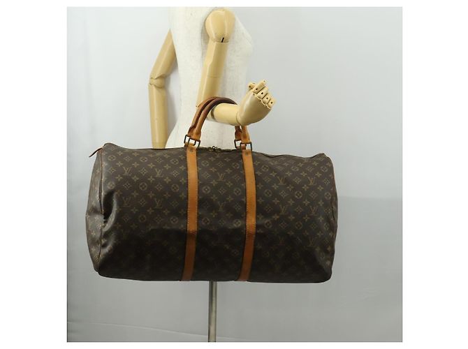 LOUIS VUITTON Borsa Boston Monogram Keepall 60 M41422 Auth LV am10373 Monogramma - vista 21