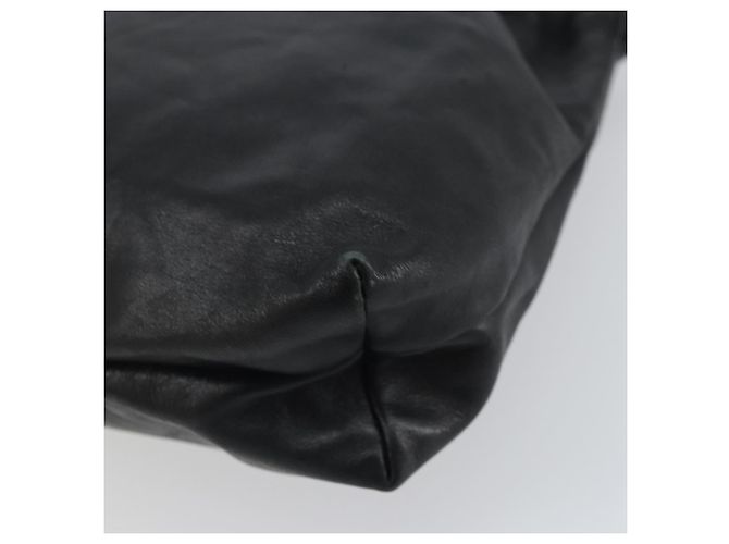 Borsa a Spalla in Pelle Nera GUCCI 001 3378 3754 Auth 161717 Nero - vista 15